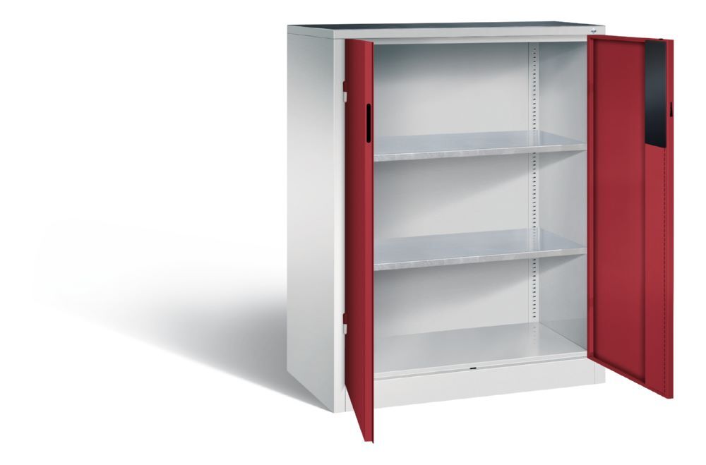 C+P Schwerlastschrank mit Zylinderschloss und Fächer rubinrot 930 x 500 x 1200 mm Produktbild C+P Schwerlastschrank mit Zylinderschloss und Fächer rubinrot 930 x 500 x 1200 mm bild 2