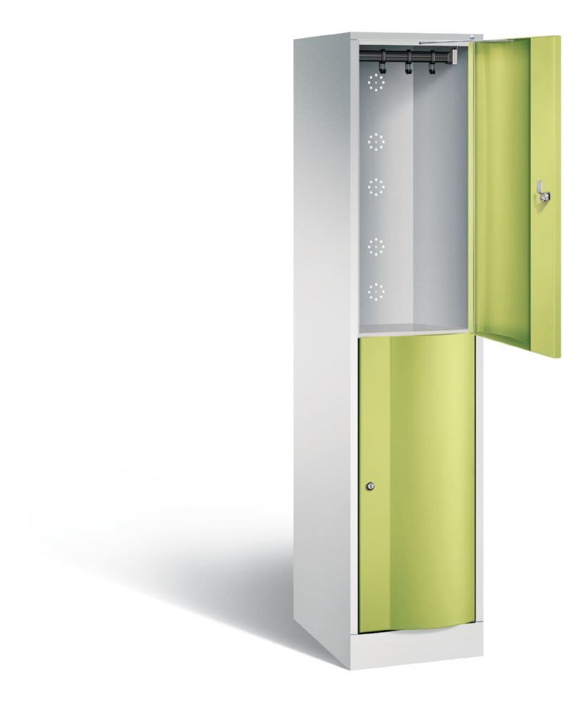 C+P Spind doppelt Resisto 1 Abteil in viridingrün 396 x 540 x 1950 mm Produktbild C+P Spind doppelt Resisto 1 Abteil in viridingrün 396 x 540 x 1950 mm bild 2
