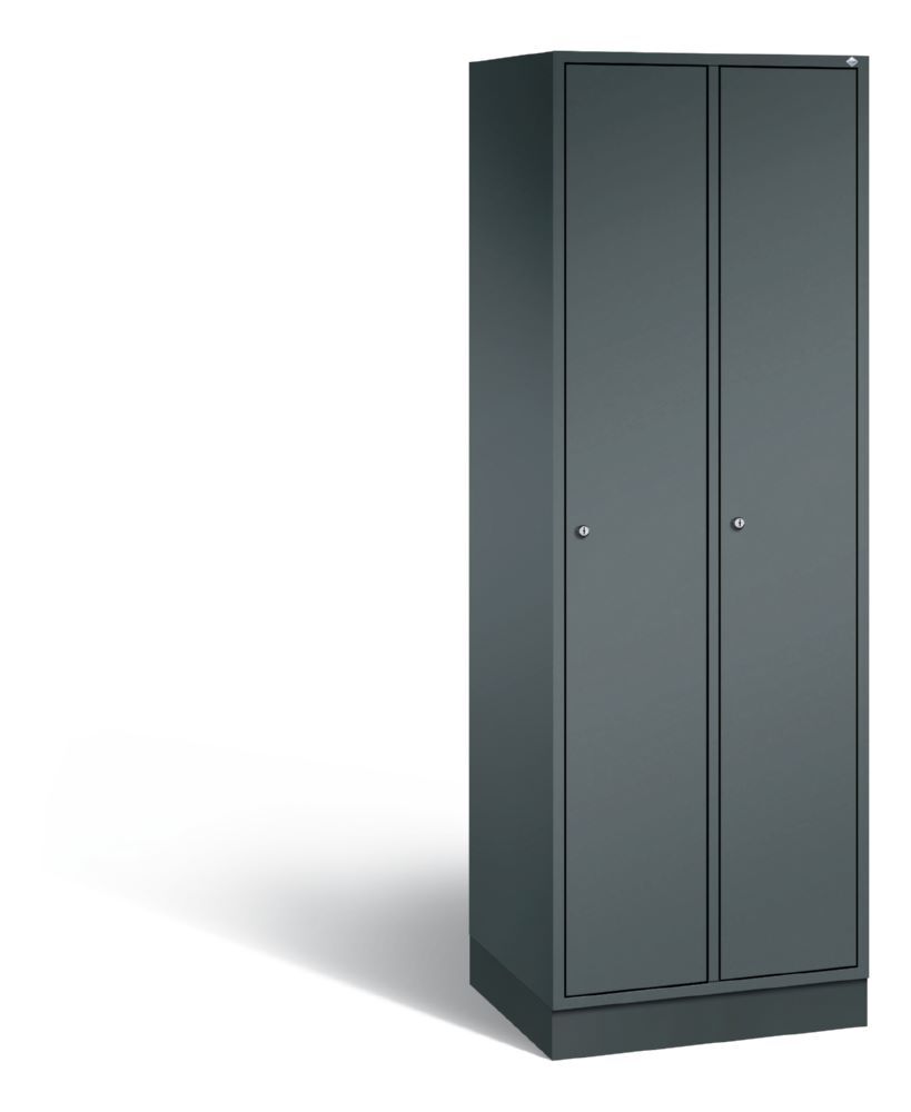 C+P Garderobenspind Intro 2 Abteile 1950 x 620 x 490 mm anthrazit Produktbild C+P Garderobenspind Intro 2 Abteile 1950 x 620 x 490 mm anthrazit