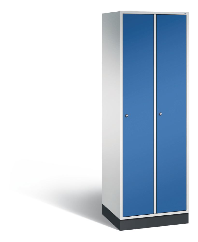 C+P Garderobenspind Intro 2 Abteile 1950 x 620 x 490 mm lichtgrau enzianblau C+P Garderobenspind Intro 2 Abteile 1950 x 620 x 490 mm lichtgrau enzianblau