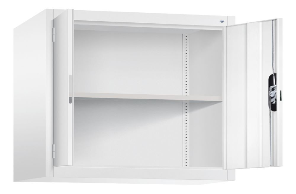 C+P Stahl Flügeltürenschrank Acurado 900 als Aufsatzschrank grau 930 x 500 x 790 mm Produktbild C+P Stahl Flügeltürenschrank Acurado 900 als Aufsatzschrank grau 930 x 500 x 790 mm bild 2
