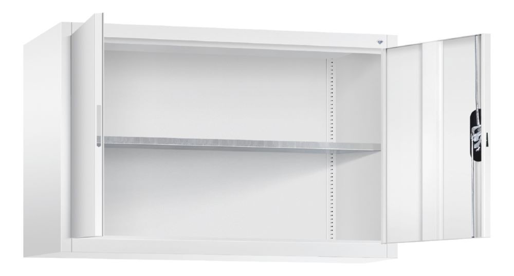 C+P Stahl Flügeltürenschrank Acurado 900 als Aufsatzschrank weiß 1200 x 400 x 790 mm Produktbild C+P Stahl Flügeltürenschrank Acurado 900 als Aufsatzschrank weiß 1200 x 400 x 790 mm bild 2