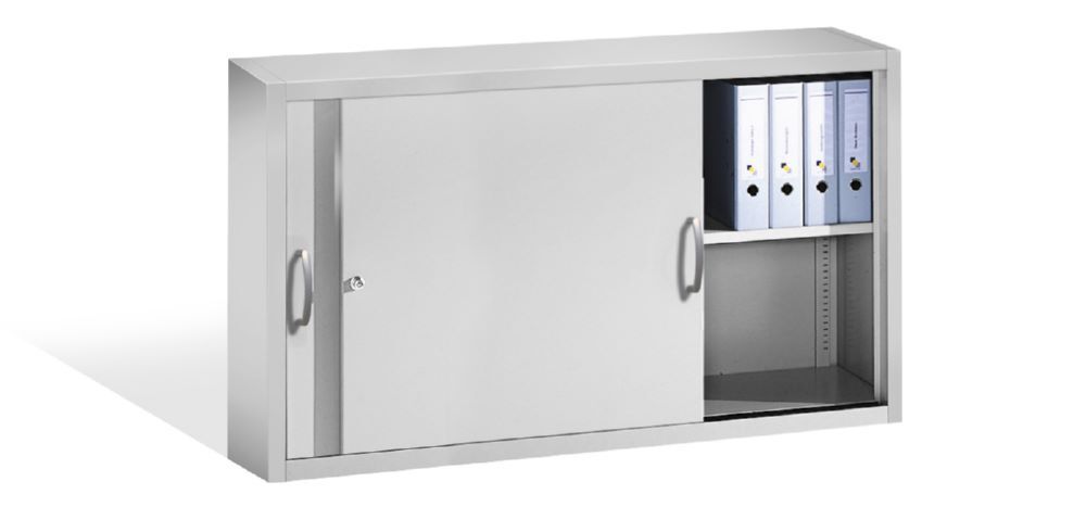 C+P Stahl Schiebetürenschrank Acurado 2000 lichtgrau 1600 x 400 x 790 mm Produktbild C+P Stahl Schiebetürenschrank Acurado 2000 lichtgrau 1600 x 400 x 790 mm bild 3