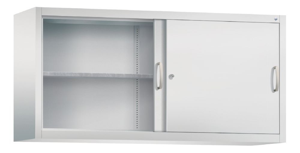 C+P Stahl Schiebetürenschrank Acurado 2000 lichtgrau 1600 x 400 x 790 mm Produktbild C+P Stahl Schiebetürenschrank Acurado 2000 lichtgrau 1600 x 400 x 790 mm bild 2