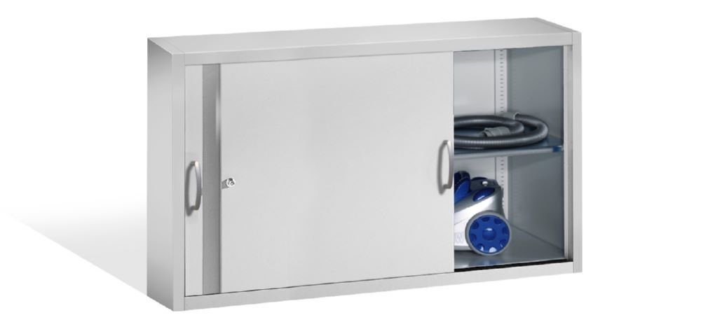 C+P Stahl Schiebetürenschrank Acurado 2000 lichtgrau 1600 x 400 x 790 mm Produktbild C+P Stahl Schiebetürenschrank Acurado 2000 lichtgrau 1600 x 400 x 790 mm bild 3