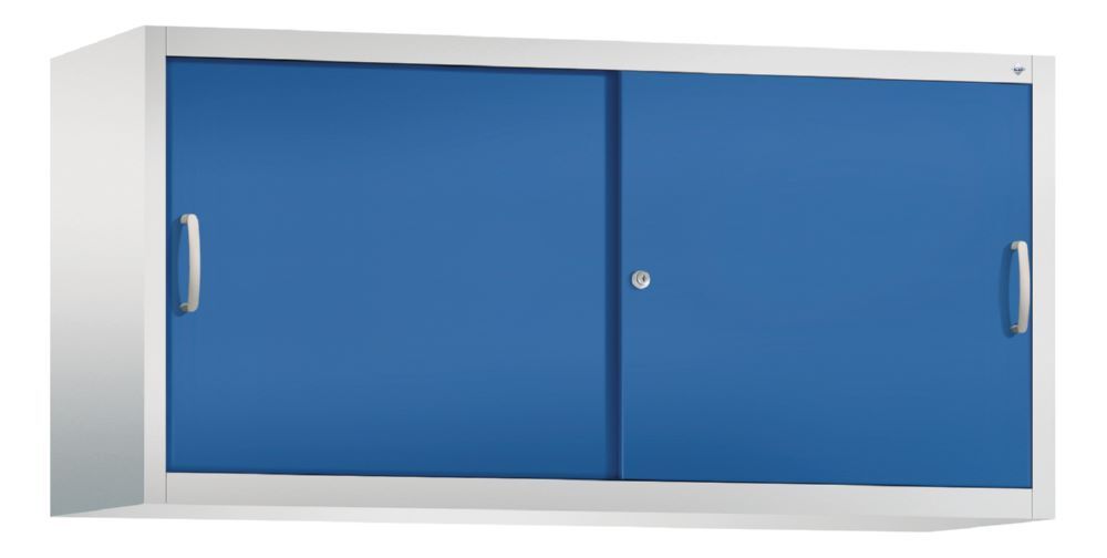 C+P Aufsatz Schiebetürenschrank Acurado 2000 enzianblau 1600 x 500 x 790 mm Produktbild C+P Aufsatz Schiebetürenschrank Acurado 2000 enzianblau 1600 x 500 x 790 mm