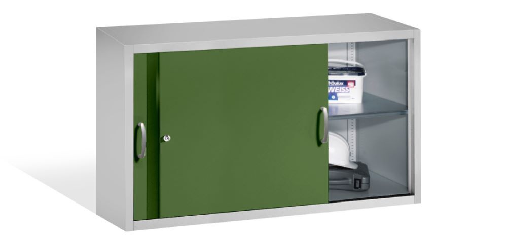 C+P Aufsatz Schiebetürenschrank Acurado 2000 resedagrün 1600 x 500 x 790 mm Produktbild C+P Aufsatz Schiebetürenschrank Acurado 2000 resedagrün 1600 x 500 x 790 mm bild 3