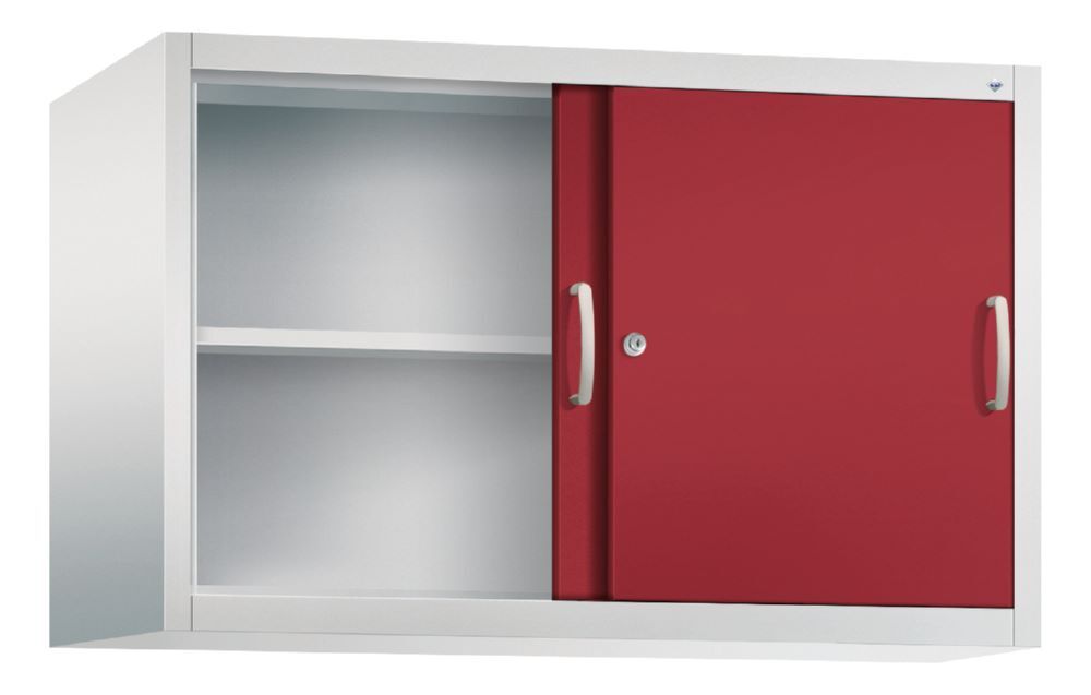 C+P Schiebetürenschrank Acurado 2000 Stahlkonstruktion rubinrot 1200 x 500 x 790 mm Produktbild C+P Schiebetürenschrank Acurado 2000 Stahlkonstruktion rubinrot 1200 x 500 x 790 mm bild 2