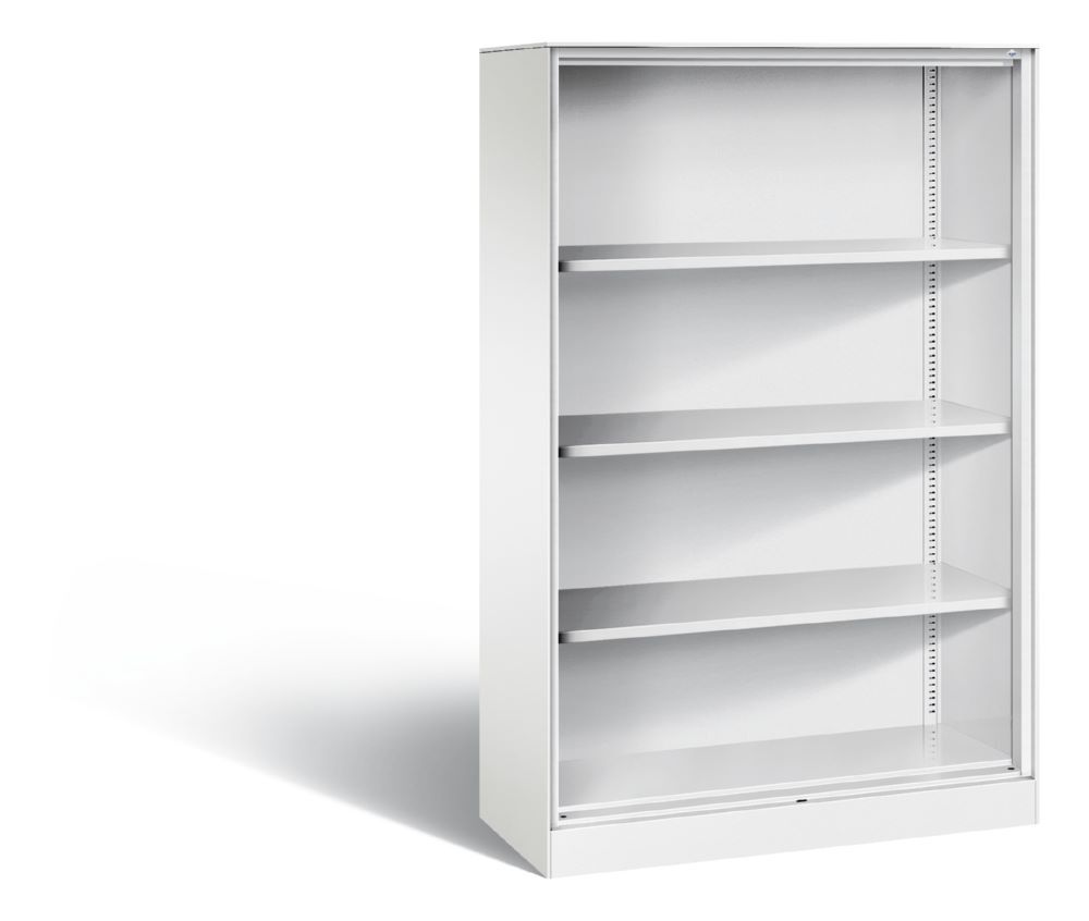 C+P Stahlregal Büroregal Asisto in weiß 1000 x 435 x 1635 mm Produktbild C+P Stahlregal Büroregal Asisto in weiß 1000 x 435 x 1635 mm