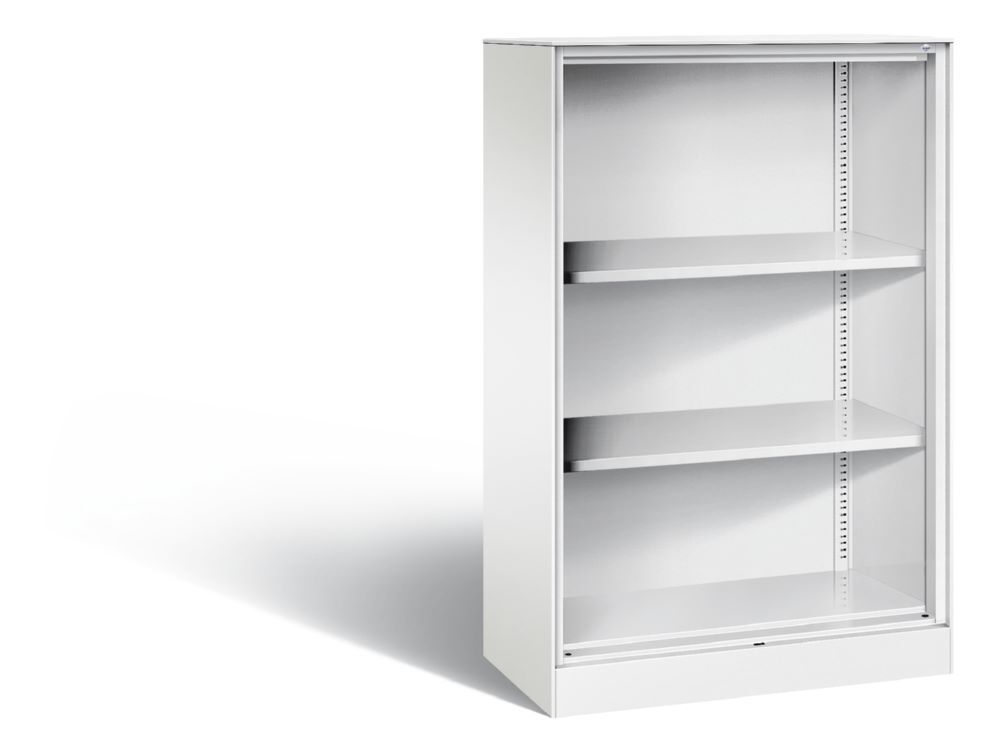 C+P Stahlregal mit Rückwand Asisto 2 Einlegeböden weiß 800 x 435 x 1310 mm Produktbild C+P Stahlregal mit Rückwand Asisto 2 Einlegeböden weiß 800 x 435 x 1310 mm