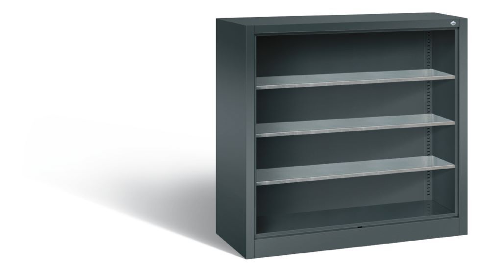C+P Stahlregal mit Rückwand Serie 13 in anthrazit 1000 x 420 x 1000 mm Produktbild C+P Stahlregal mit Rückwand Serie 13 in anthrazit 1000 x 420 x 1000 mm