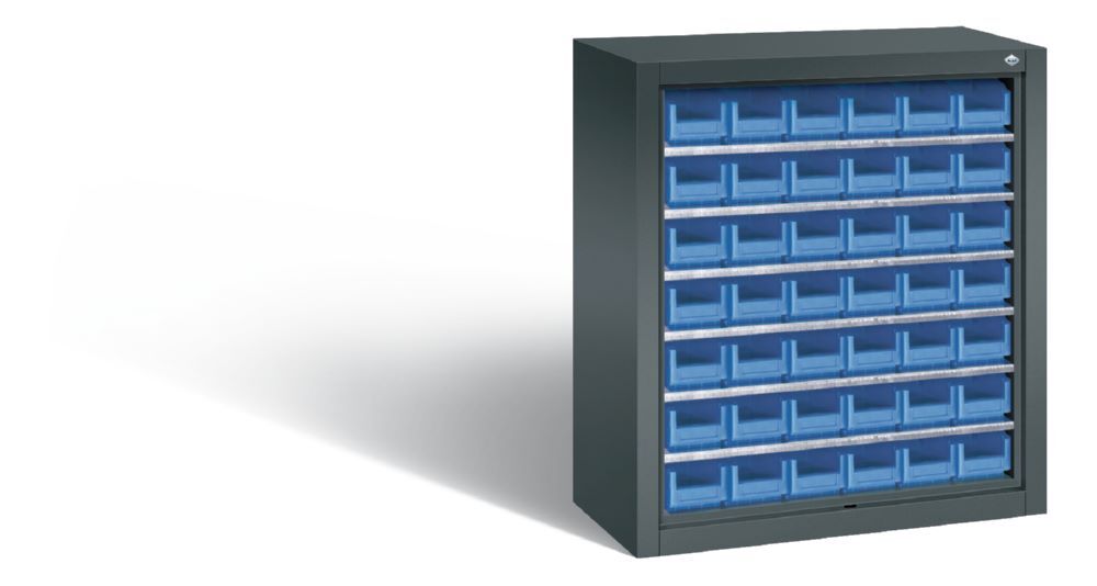 C+P Stahlregal Magazinschrank Serie 13 anthrazit 700 x 300 x 830 mm Produktbild C+P Stahlregal Magazinschrank Serie 13 anthrazit 700 x 300 x 830 mm
