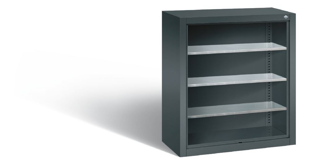 C+P Stahlregal mit Rückwand Serie 13 anthrazit 700 x 300 x 830 mm Produktbild C+P Stahlregal mit Rückwand Serie 13 anthrazit 700 x 300 x 830 mm