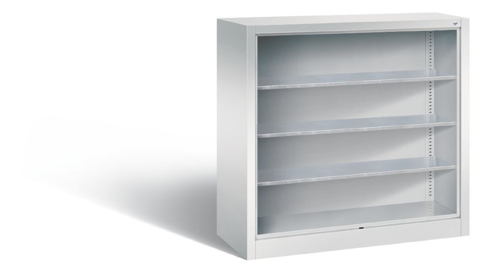 C+P Stahlregal mit Rückwand Serie 13 lichtgrau 1000 x 420 x 1000 mm Produktbild C+P Stahlregal mit Rückwand Serie 13 lichtgrau 1000 x 420 x 1000 mm