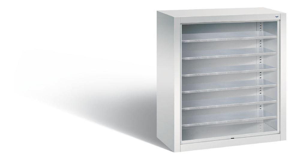 C+P Stahlregal mit Rückwand Serie 13 lichtgrau 700 x 300 x 830 mm Produktbild C+P Stahlregal mit Rückwand Serie 13 lichtgrau 700 x 300 x 830 mm