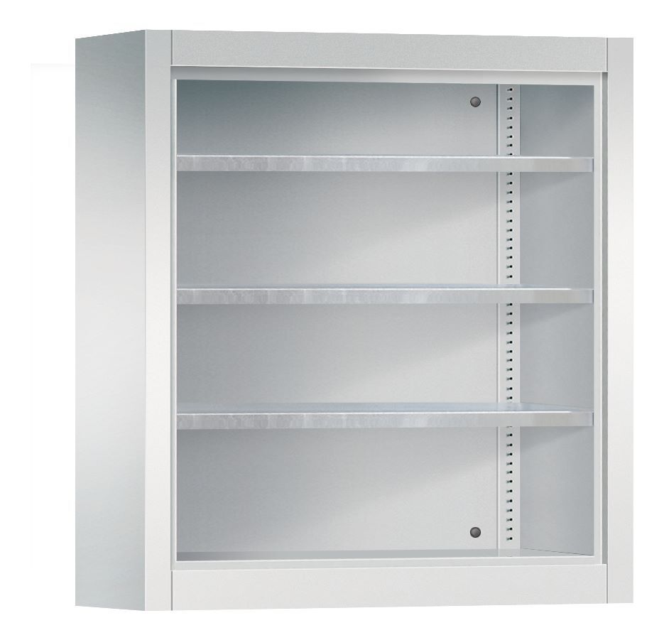 C+P Stahlregal mit Rückwand Serie 13 lichtgrau 700 x 300 x 830 mm Produktbild C+P Stahlregal mit Rückwand Serie 13 lichtgrau 700 x 300 x 830 mm