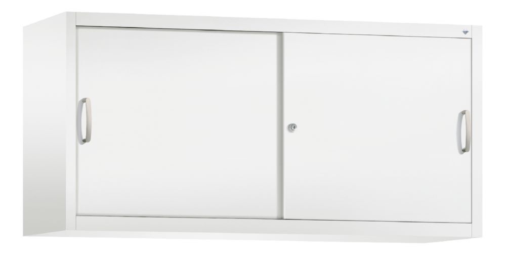 C+P Aufsatzschrank mit Leichtlaufrollen und Trennwand weiß 1600 x 500 x 790 mm Produktbild C+P Aufsatzschrank mit Leichtlaufrollen und Trennwand weiß 1600 x 500 x 790 mm