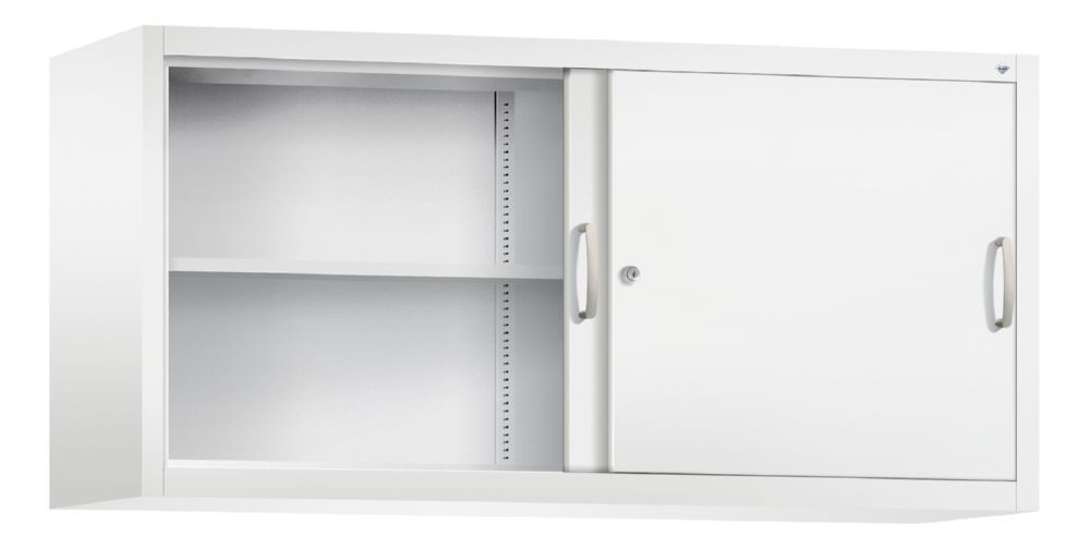 C+P Aufsatzschrank mit Leichtlaufrollen und Trennwand weiß 1600 x 500 x 790 mm Produktbild C+P Aufsatzschrank mit Leichtlaufrollen und Trennwand weiß 1600 x 500 x 790 mm bild 2