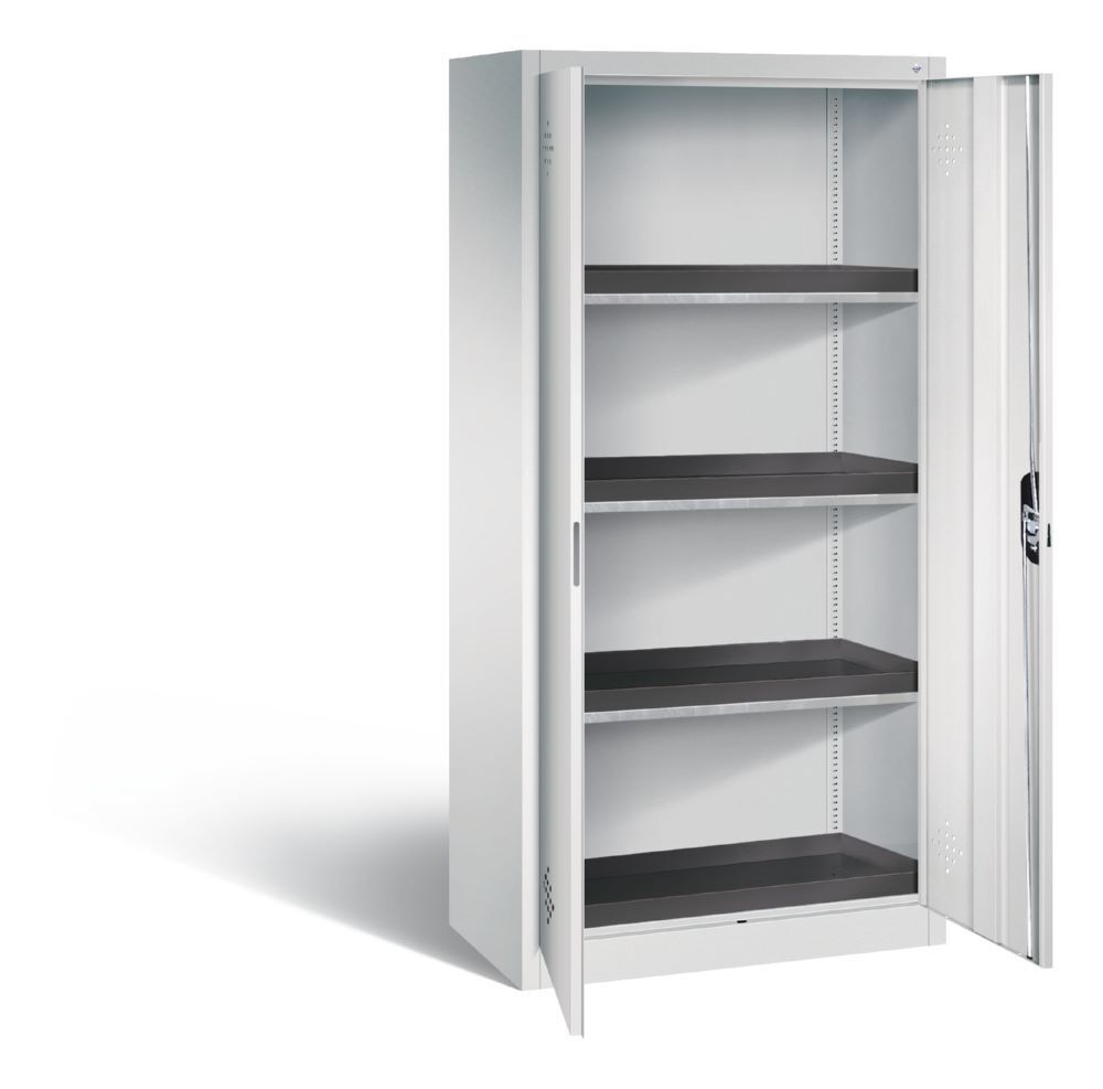 C+P Umweltschrank mit PE Wannen 1950 x 930 x 500 mm lichtgrau Produktbild C+P Umweltschrank mit PE Wannen 1950 x 930 x 500 mm lichtgrau bild 2