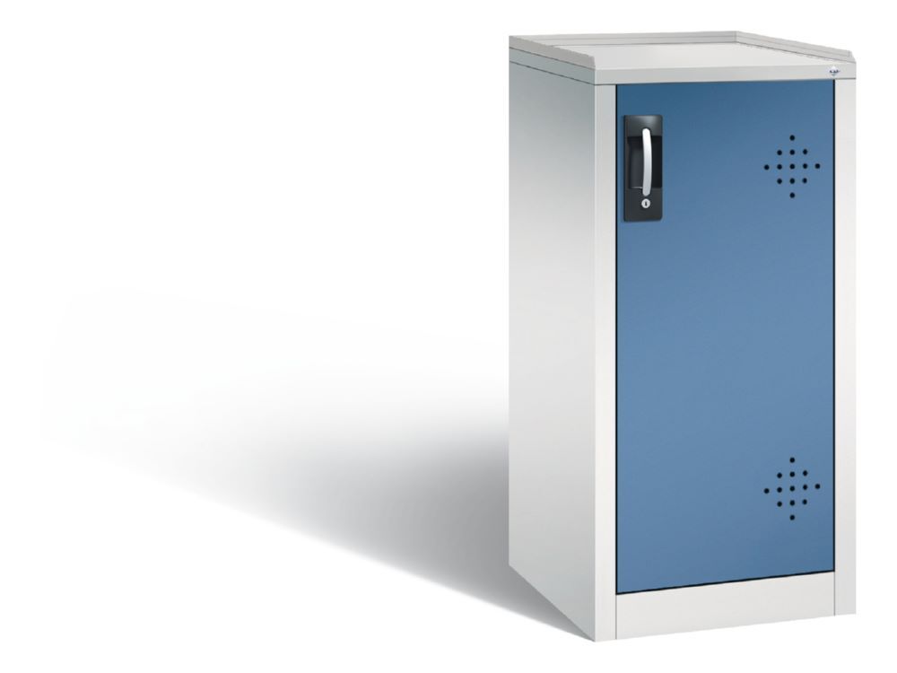 C+P Umweltschrank mit Stahlwannen, H1000B502T500 mm, Lichtgrau/Fernblau Produktbild C+P Umweltschrank mit Stahlwannen, H1000B502T500 mm, Lichtgrau/Fernblau