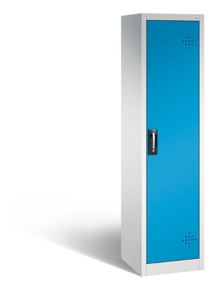 C+P Umweltschrank mit 4 Stahlwannen lichtblau 502 x 500 x 1950 mm Produktbild C+P Umweltschrank mit 4 Stahlwannen lichtblau 502 x 500 x 1950 mm