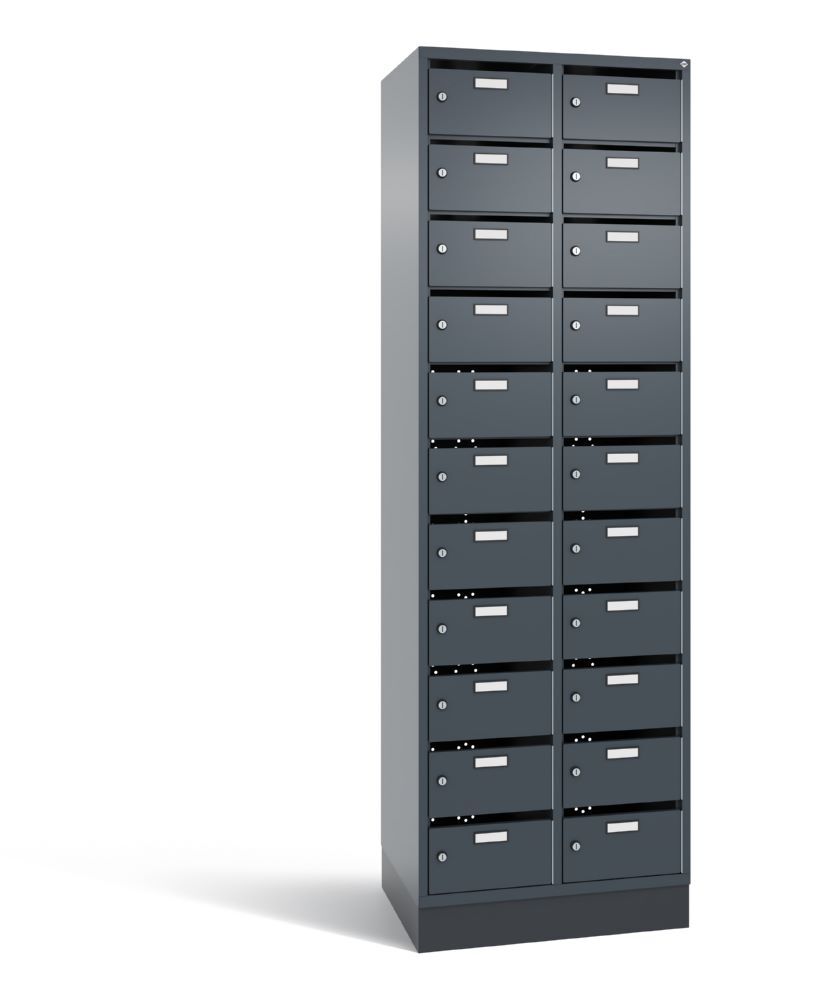 C+P Verteilerschrank 22 Fächer 1950 x 620 x 490 mm in anthrazit Produktbild C+P Verteilerschrank 22 Fächer 1950 x 620 x 490 mm in anthrazit