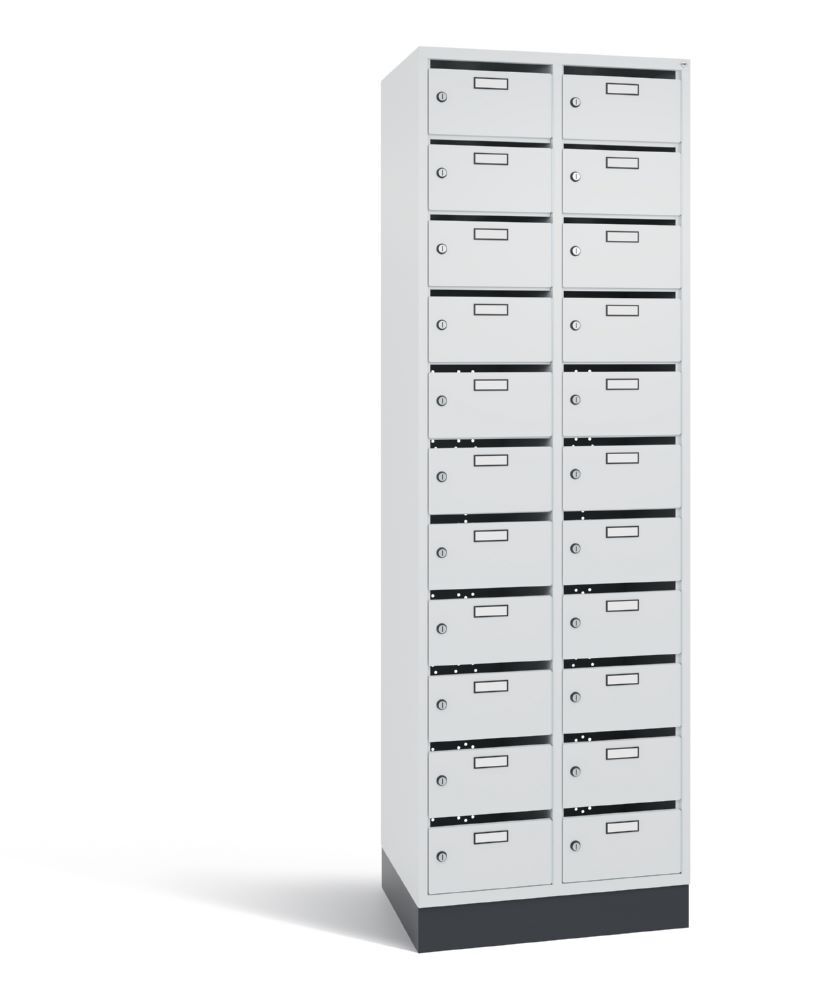 C+P Verteilerschrank Serie 8170 22 Fächer 1950 x 620 x 490 mm lichtgrau Produktbild C+P Verteilerschrank Serie 8170 22 Fächer 1950 x 620 x 490 mm lichtgrau