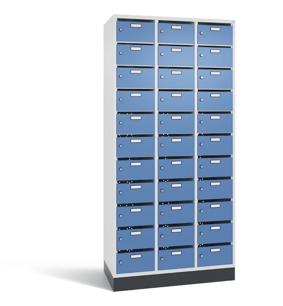 C+P Verteilerschrank Serie 8170 33 Fächer 1950 x 920 x 490 mm lichtgrau fernblau Produktbild C+P Verteilerschrank Serie 8170 33 Fächer 1950 x 920 x 490 mm lichtgrau fernblau