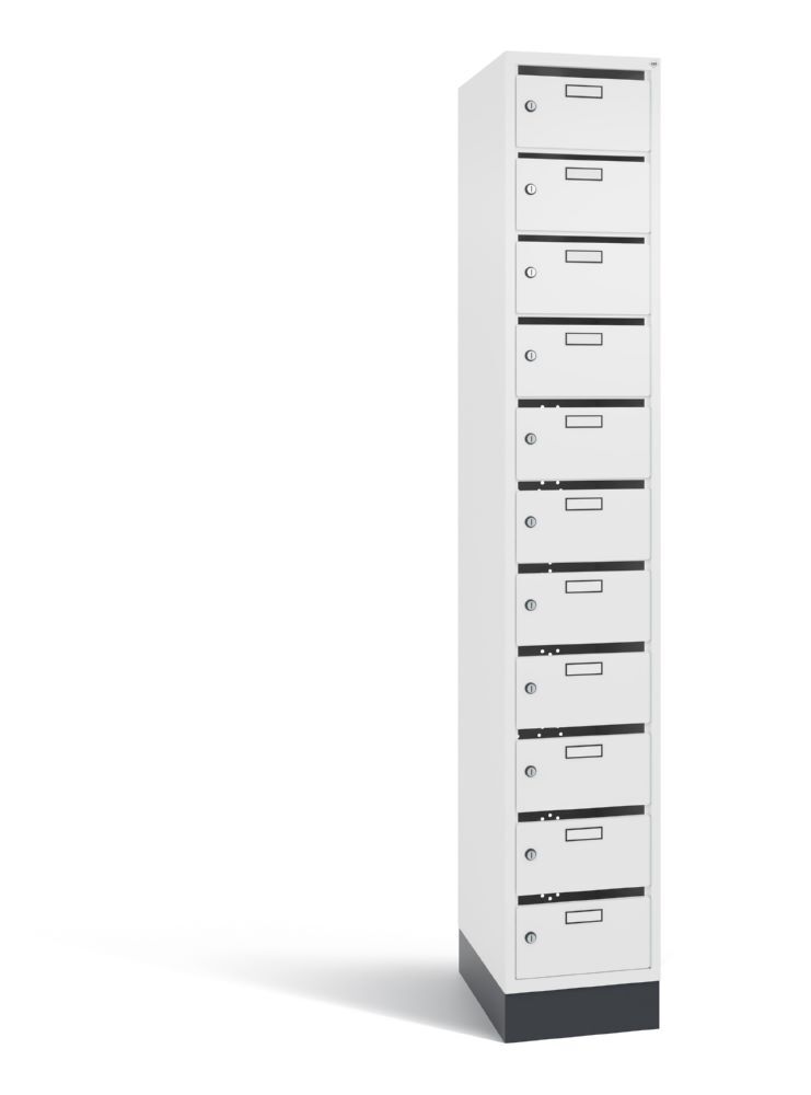 C+P Verteilerschrank 11 Fächer 1950 x 320 x 490 mm in weiß Produktbild C+P Verteilerschrank 11 Fächer 1950 x 320 x 490 mm in weiß
