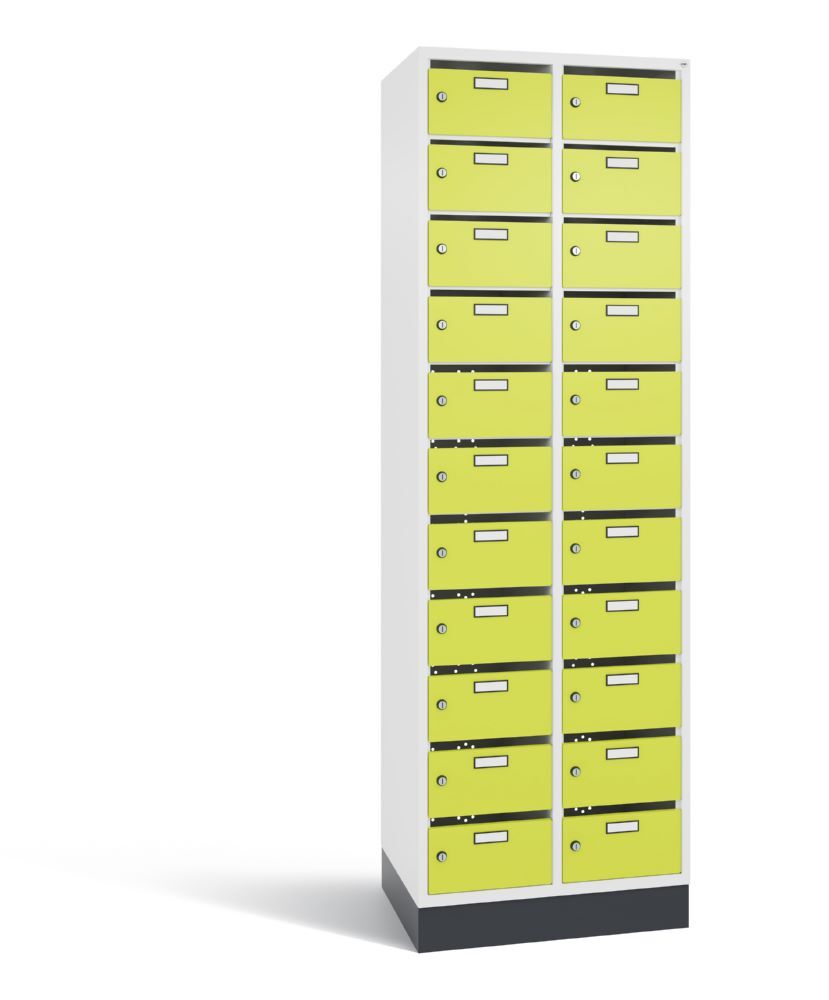 C+P Verteilerschrank Serie 8170 22 Fächer 1950 x 620 x 490 mm weiß viridingrün Produktbild C+P Verteilerschrank Serie 8170 22 Fächer 1950 x 620 x 490 mm weiß viridingrün