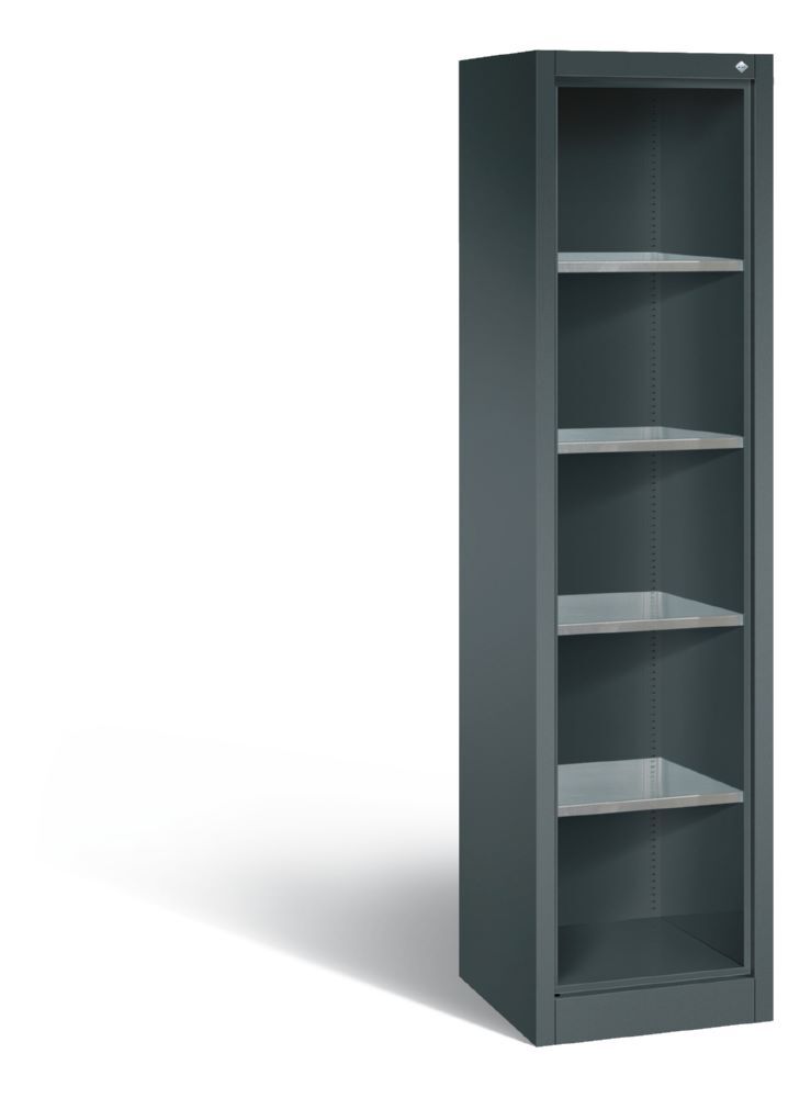 C+P Werkstattregal mit Rückwand und Fächer anthrazit 502 x 500 x 1950 mm C+P Werkstattregal mit Rückwand und Fächer anthrazit 502 x 500 x 1950 mm