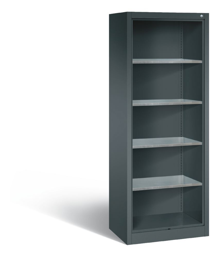 C+P Werkstattregal Fächerregal in anthrazit Maße 700 x 500 x 1950 mm Produktbild C+P Werkstattregal Fächerregal in anthrazit Maße 700 x 500 x 1950 mm