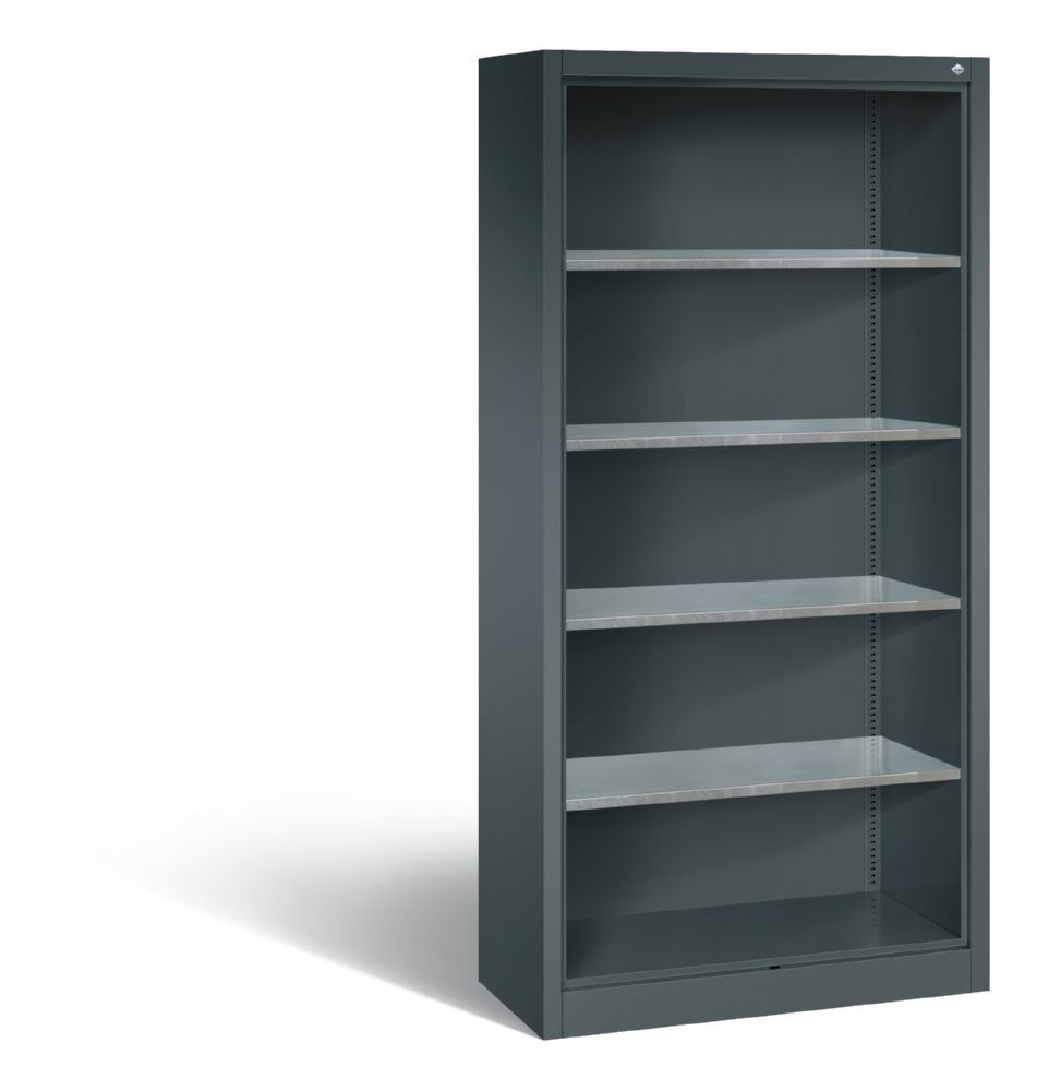 C+P Werkstattregal mit Rückwand anthrazit 930 x 400 x 1950 mm Produktbild C+P Werkstattregal mit Rückwand anthrazit 930 x 400 x 1950 mm