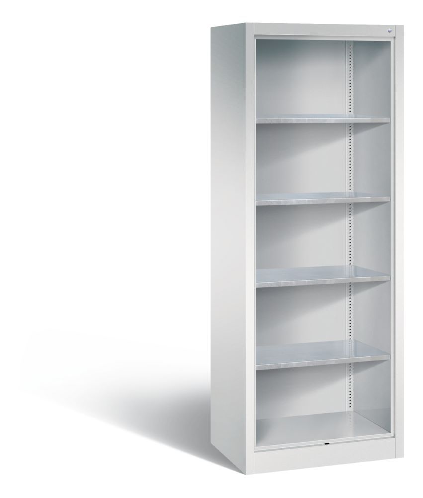 C+P Werkstattregal Fächerregal lichtgrau 700 x 500 x 1950 mm Produktbild C+P Werkstattregal Fächerregal lichtgrau 700 x 500 x 1950 mm