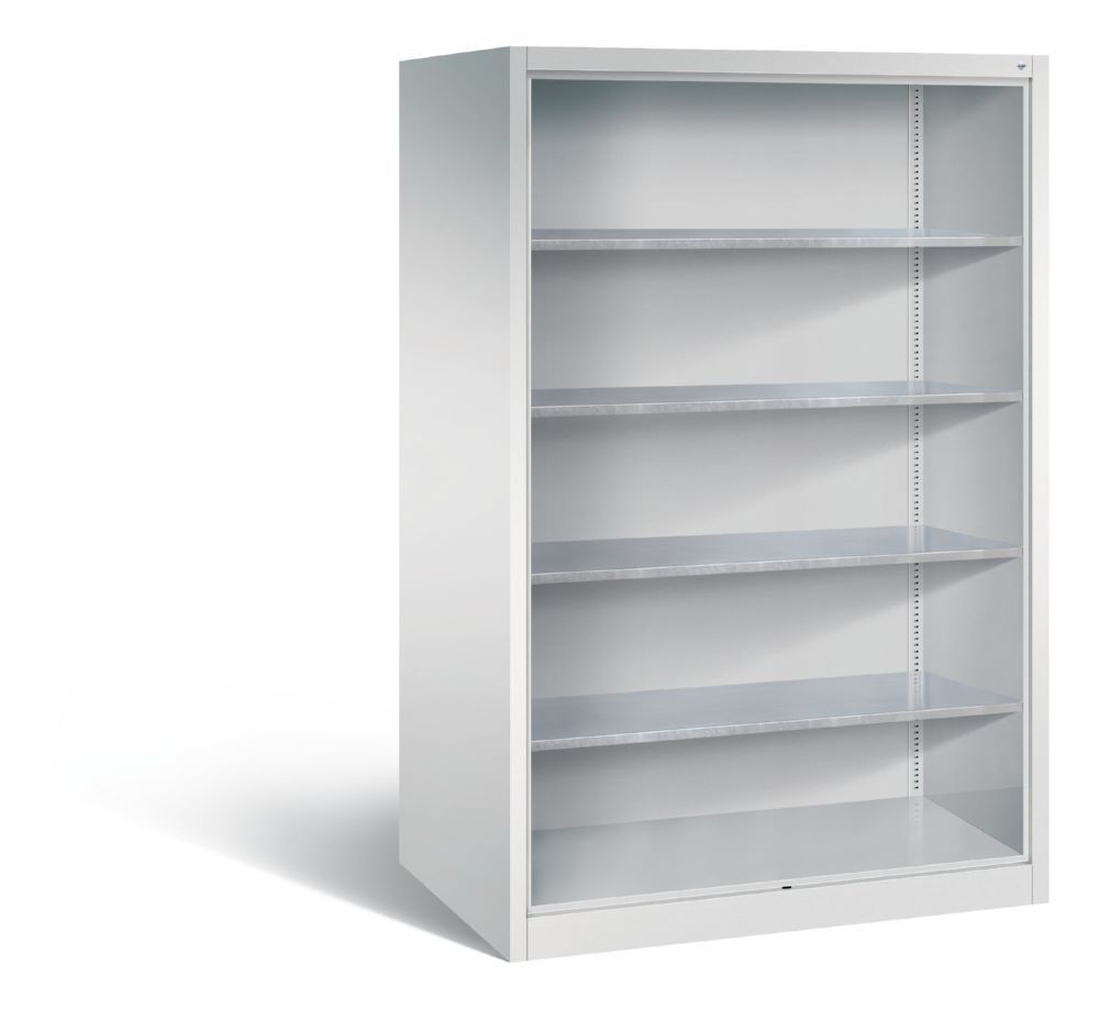 C+P Werkstattregal mit Rückwand Serie 89 lichtgrau 1200 x 800 x 1950 mm Produktbild C+P Werkstattregal mit Rückwand Serie 89 lichtgrau 1200 x 800 x 1950 mm