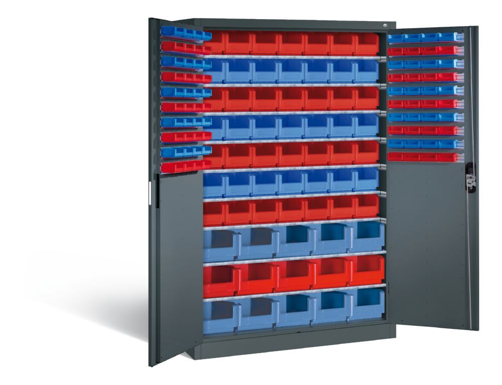 C+P Werkstattschrank Serie 89 1950 x 1200 x 500 mm in anthrazit Produktbild C+P Werkstattschrank Serie 89 1950 x 1200 x 500 mm in anthrazit bild 2
