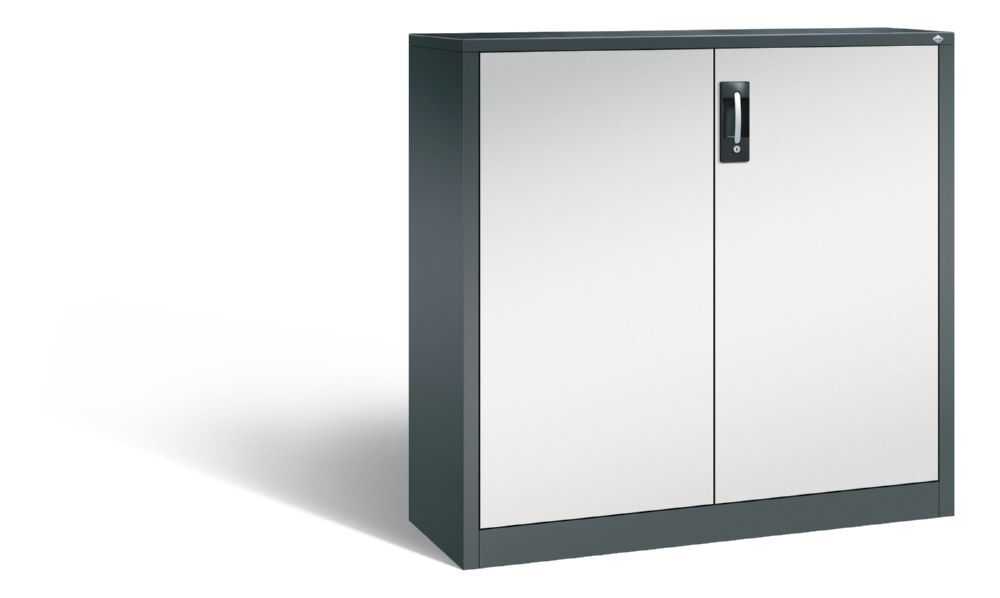 C+P Werkstattschrank 2 flexible Fachböden anthrazit lichtgrau 1200 x 400 x 1200 mm Produktbild C+P Werkstattschrank 2 flexible Fachböden anthrazit lichtgrau 1200 x 400 x 1200 mm