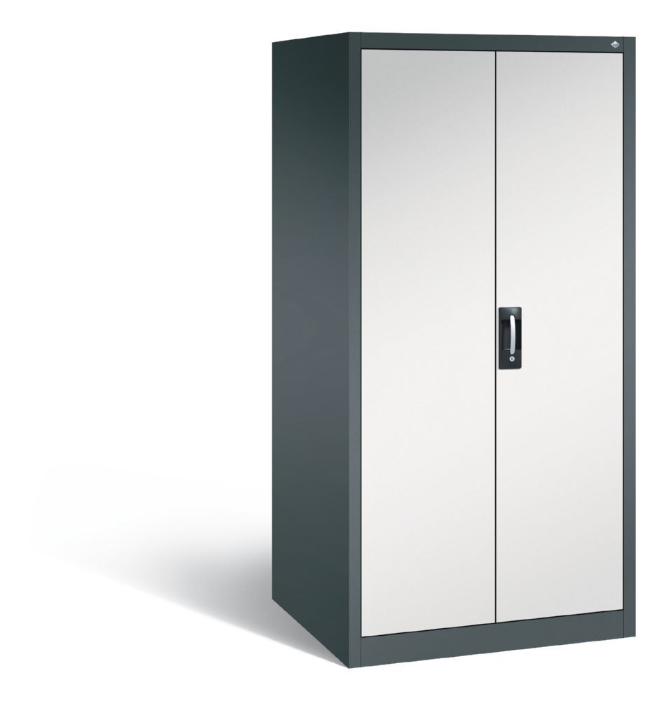 C+P Werkstattschrank mit 4 verzinkten Stahlfächer hellgrau grau 930 x 800 x 1950 mm Produktbild C+P Werkstattschrank mit 4 verzinkten Stahlfächer hellgrau grau 930 x 800 x 1950 mm