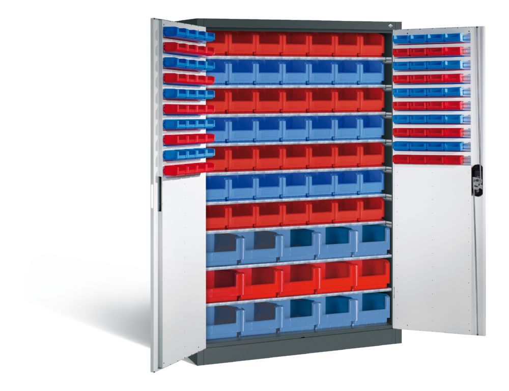 C+P Werkstattschrank Serie 89 1950 x 1200 x 500 mm anthrazit lichtgrau Produktbild C+P Werkstattschrank Serie 89 1950 x 1200 x 500 mm anthrazit lichtgrau bild 2