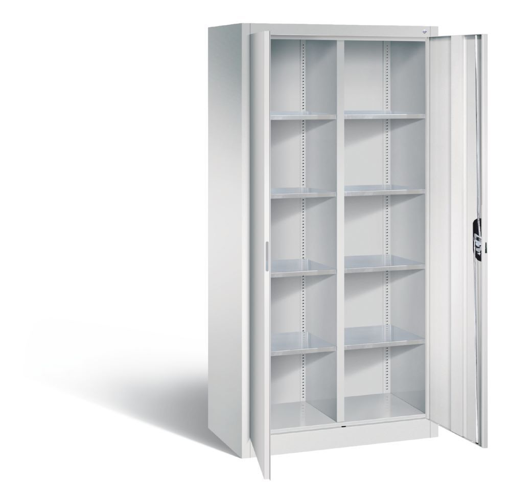 C+P Werkstattschrank Serie 89 10 Fächer hellgrau 930 x 500 x 1950 mm Produktbild C+P Werkstattschrank Serie 89 10 Fächer hellgrau 930 x 500 x 1950 mm bild 2
