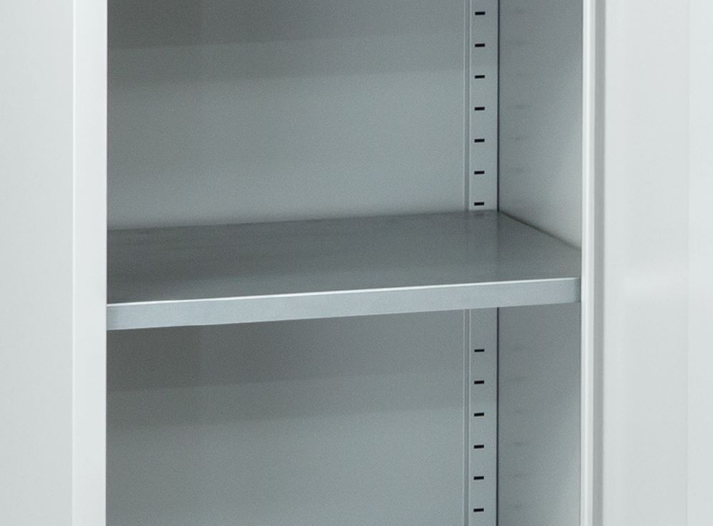C+P Werkstattschrank mit Fächerböden lichtgrau 500 x 500 x 1000 mm C+P Werkstattschrank mit Fächerböden lichtgrau 500 x 500 x 1000 mm