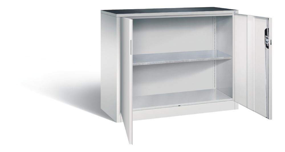 C+P Werkstattschrank 1 flexibler Fachboden lichtgrau 1200 x 500 x 1000 mm Produktbild C+P Werkstattschrank 1 flexibler Fachboden lichtgrau 1200 x 500 x 1000 mm bild 2