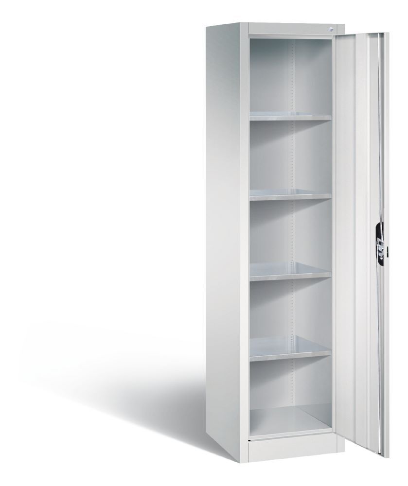 C+P Werkstattschrank mit Zylinderschloss lichtgrau 502 x 500 x 1950 mm Produktbild C+P Werkstattschrank mit Zylinderschloss lichtgrau 502 x 500 x 1950 mm bild 2