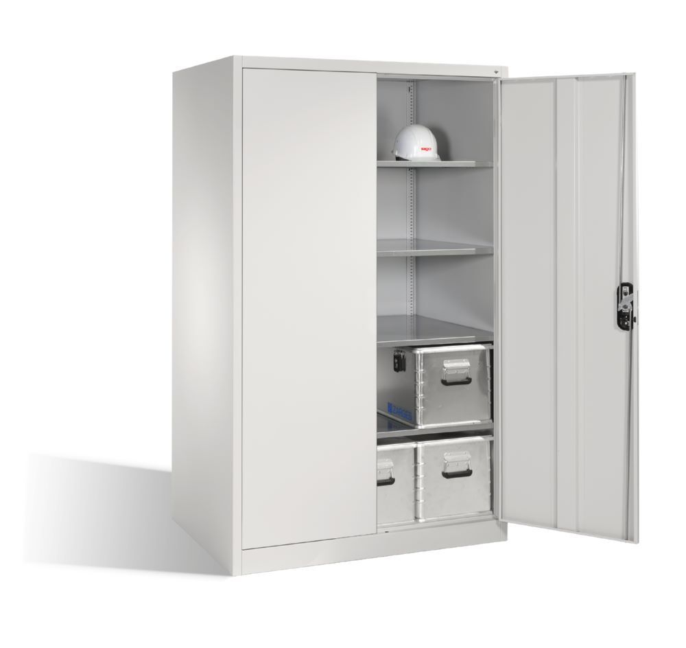C+P Werkstattschrank H 1950 x B 1200 x T 800 mm in lichtgrau Produktbild C+P Werkstattschrank H 1950 x B 1200 x T 800 mm in lichtgrau bild 3