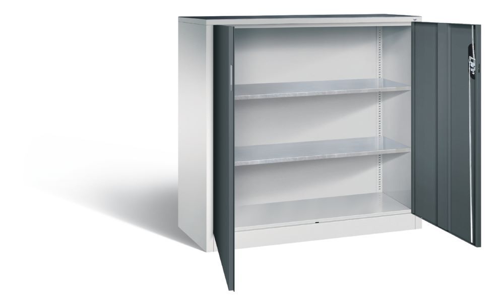 C+P Werkstattschrank mit Flügeltüren in anthrazit 1200 x 500 x 1200 mm Produktbild C+P Werkstattschrank mit Flügeltüren in anthrazit 1200 x 500 x 1200 mm bild 2