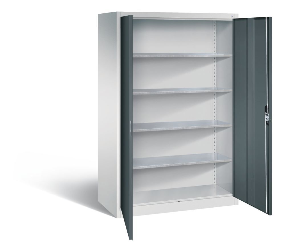 C+P Werkstattschrank mit 3 Riegelverschluss dunkelgrau 1200 x 600 x 1950 mm Produktbild C+P Werkstattschrank mit 3 Riegelverschluss dunkelgrau 1200 x 600 x 1950 mm bild 2