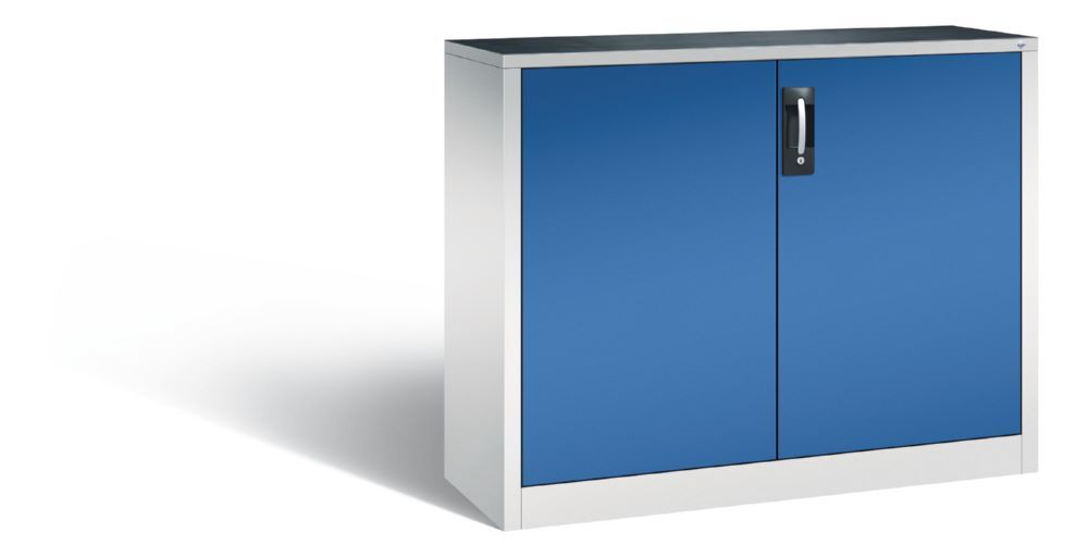 C+P Werkstattschrank ohne Füße lichtgrau enzianblau 1200 x 400 x 1000 mm Produktbild C+P Werkstattschrank ohne Füße lichtgrau enzianblau 1200 x 400 x 1000 mm