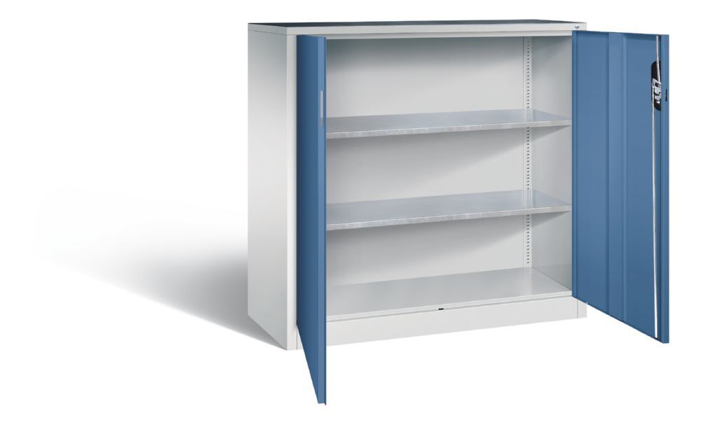 C+P Werkstattschrank mit Flügeltüren in fernblau 1200 x 500 x 1200 mm Produktbild C+P Werkstattschrank mit Flügeltüren in fernblau 1200 x 500 x 1200 mm bild 2