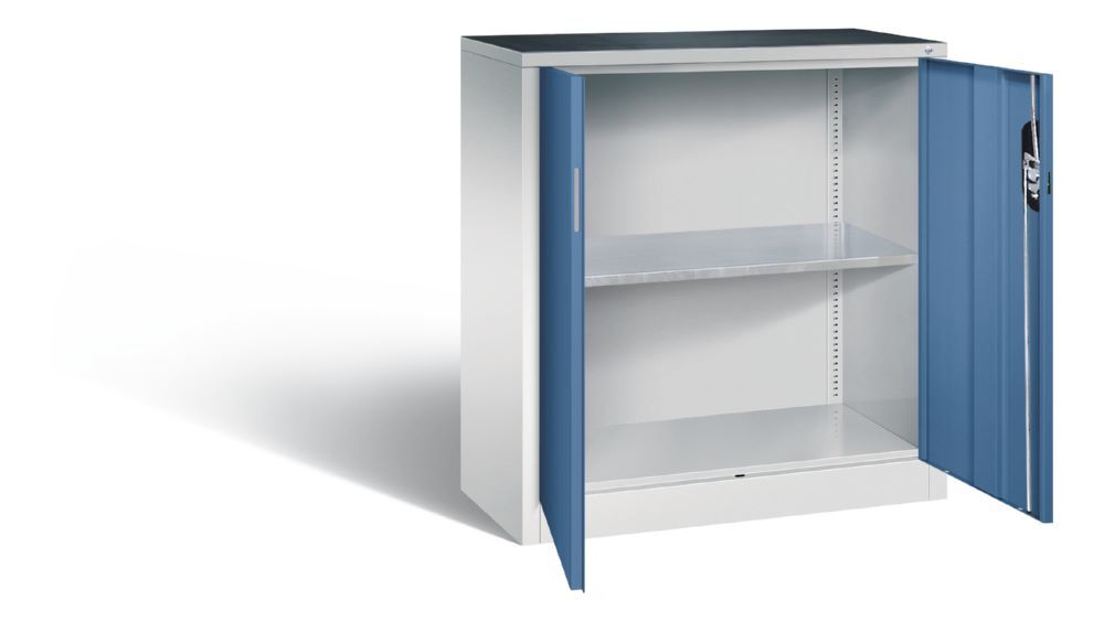 C+P Werkstattschrank mit 2 Flügeltüren fernblau 930 x 400 x 1000 mm Produktbild C+P Werkstattschrank mit 2 Flügeltüren fernblau 930 x 400 x 1000 mm bild 2