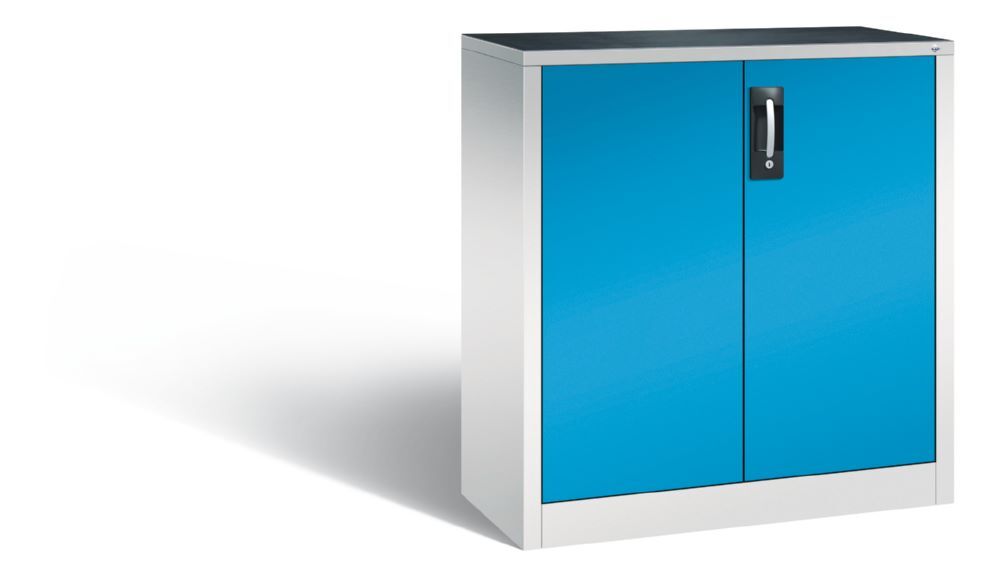 C+P Werkstattschrank mit 2 Türen in lichtblau 930 x 400 x 1000 mm Produktbild C+P Werkstattschrank mit 2 Türen in lichtblau 930 x 400 x 1000 mm